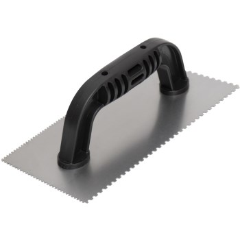 Marshalltown QLT Double Notch Trowel - 1/8" x 3/32" x 1/8" U, 9" x 4"