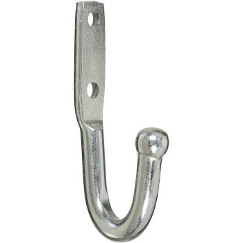 Tarp/Rope Tie-Down Anchor Hook ~ Zinc 
