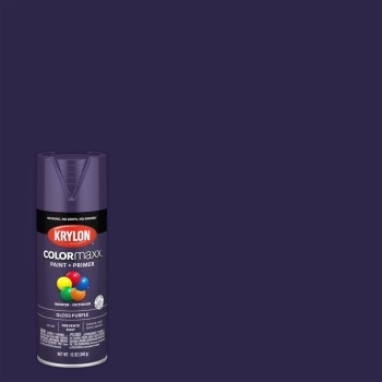 Krylon COLORmaxx Spray Paint, Gloss Purple - 12 oz