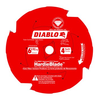 Diablo HardieBlade Fiber Cement Saw Blade - 6-1/2"