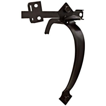 In-Swinging Door/Gate Latch, Black ~ 24" 