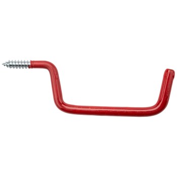Ladder Hooks, Vinyl Coated Red - 4", 2pk