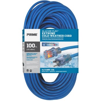 Prime Glacier Flex Cold Weather Cord - 14/3 x 100 Ft
