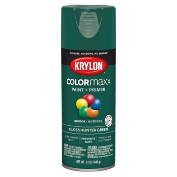 Krylon COLORmaxx Spray Paint, Gloss Hunter Green - 12 oz