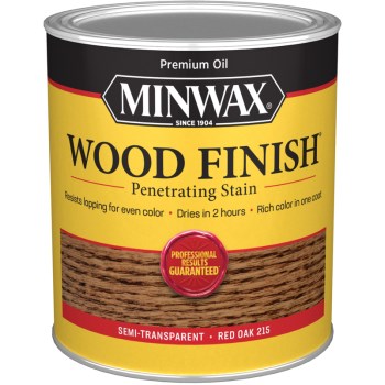 Minwax 70040 Semi-Transparent Wood Stain, Red Oak ~ Quart