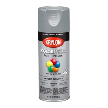 Krylon COLORmaxx Spray Paint - Metallic Aluminum, 11 oz