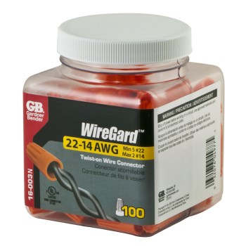 WireGard Wire Connector, Orange - #22-#14 AWG, 100pk