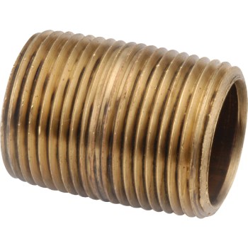 Lead Free Brass Close Nipple - 3/4"