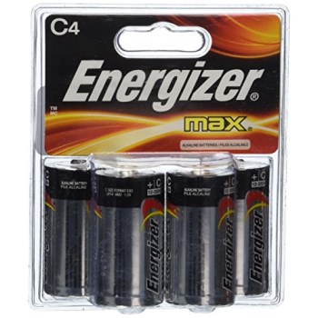 C Batteries, Alkaline - 4pk