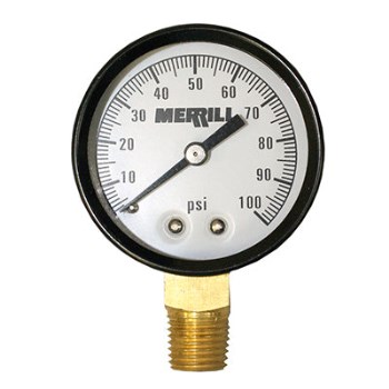 Pressure Gauge - 0-100 PSI