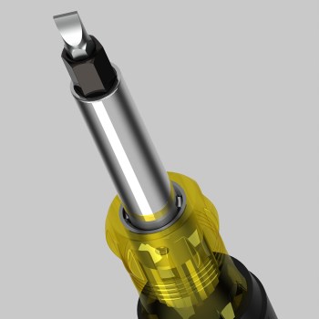 Heavy Duty Multi-Bit Screwdriver/Nut Driver, 10-in-1