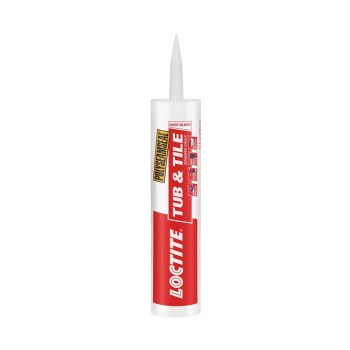 Tub & Tile Adhesive Caulk, White - 10 oz