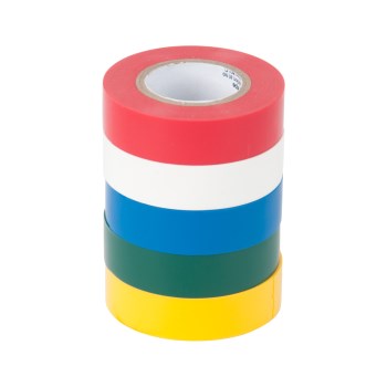 Electrical Tape  - Assorted Colors, 5 Pak ~ 1/2" x 20 ft