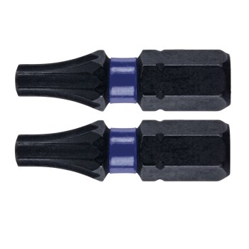 Irwin Impact Performance T20 Torx Insert Bit   1", 2pk