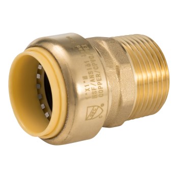 Push Fit MPT Adapter - 1"