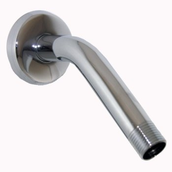 Larsen Shower Arm with Flange, Chrome Plated - 1/2" x 8"