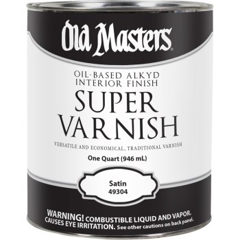 Super Varnish, Clear Satin Finish ~ Quart