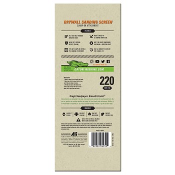 Drywall Sanding Screen   4-1/4" x 11-1/4"  220 Grit