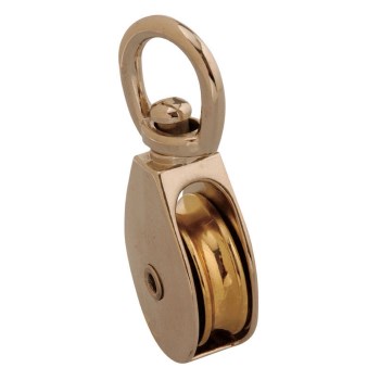 Swivel Eye Pulley, Nickel Plated - 1"