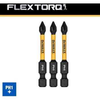 DeWalt FlexTorq Impact Bit, Phillips #1 - 2-1/4", 3pk