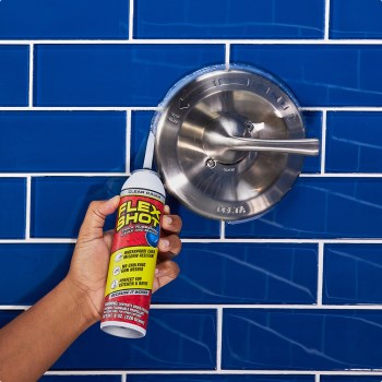 Flex Shot Rubber Adhesive Sealant, Clear - 8 oz