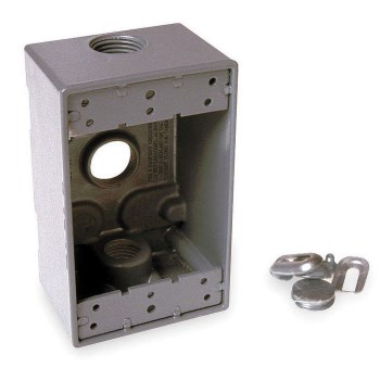 Weather Proof Box, Single Gang Gray