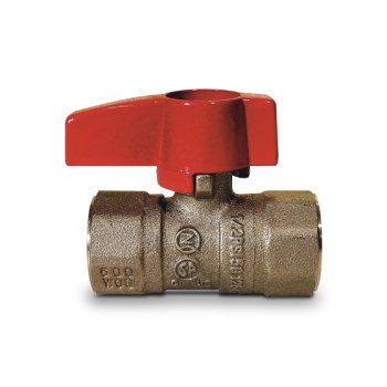 Watts Brass Gas Shut-Off Valve - 1/2" FIP x 1/2" FIP