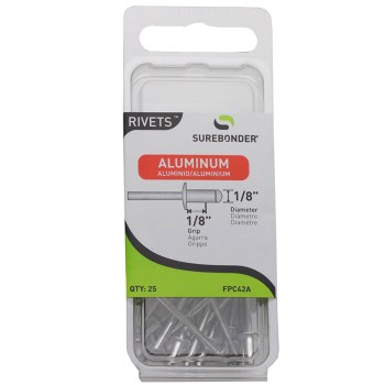 FPC Surebonder Aluminum Blind Rivet, 1/8" - Short, 25pk