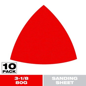 80 Grit Triangle Sheet