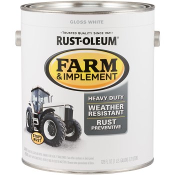 Farm & Implement Finish, Gloss White   ~  Gallon
