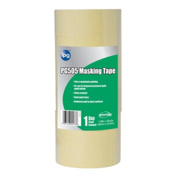 Masking Tape, PG 505 ~ 1" x 60 yd, Beige