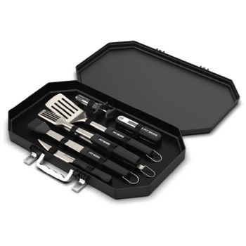 6pc Bbq Kit W/ Case