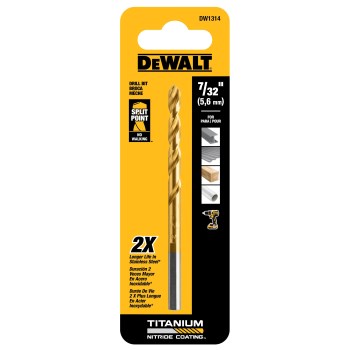 DeWalt Titanium Split Point Drill Bit - 7/32"