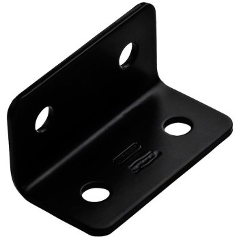 Heavy Duty Wide Corner Brace, Black ~ 1.6" x 3" x 1/8"