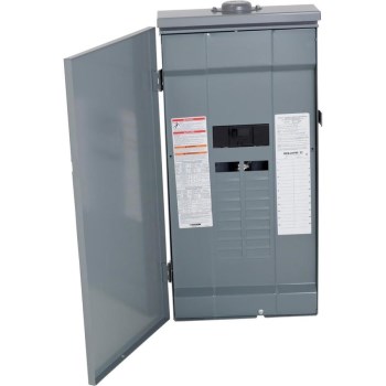 Main Breaker Load Center, Outdoor - 200 Amp, Grey
