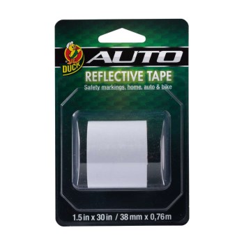 Shurtech Reflective Safety Tape, White 1-1/2" x 30"