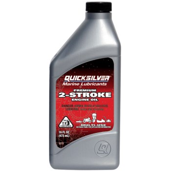 Quicksilver TC-W3 2 Stroke Marine Engine Oil   16 oz