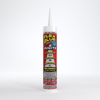 Flex Glue Pro Formula Waterproof Adhesive, White - 10 oz