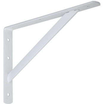 Super Strength Shelf Bracket,  White ~ 12" 
