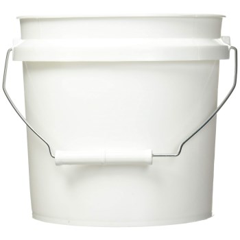 Plastic Pail, White - 1 Gallon