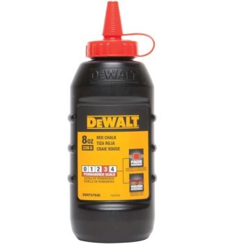 DeWalt Chalk Line Chalk  Red   8 oz
