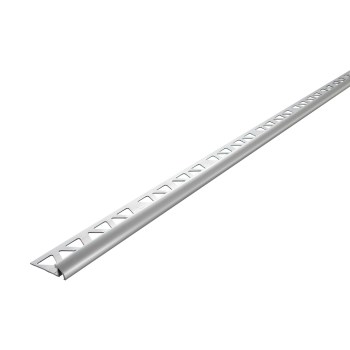 M-D Bullnose Tile Edge Profile, Bright Clear - 5/16" x 8 Ft