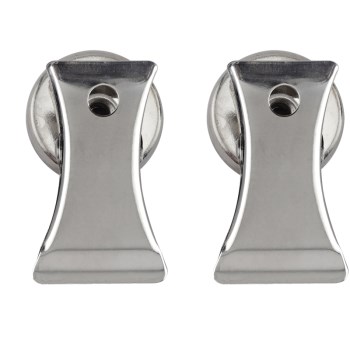 Master Magnetics Magnetic Handy Clips, Chrome - 2pk