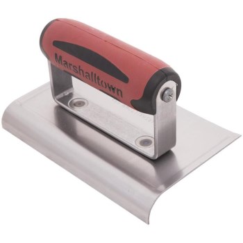 Marshalltown Curved End Hand Edger - 6" x 4"