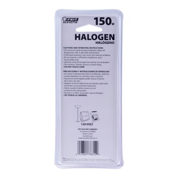 Halogen Tube Bulb, T3 Clear - 150W, 2pk