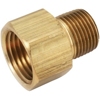Anderson Metals Brass Adapter - 3/8" FPT x 1/4" MPT