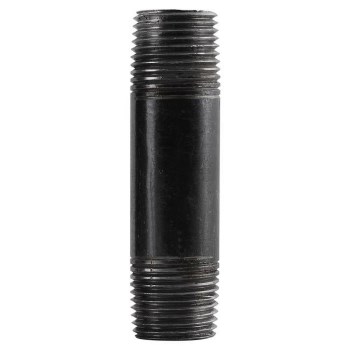 Pipe Nipple, Black Steel - 1" x 3"