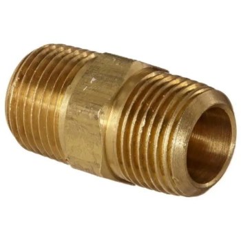 Anderson Metals Lead Free Brass Hex Nipple - 3/8"