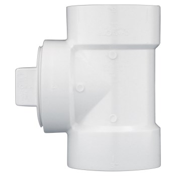 PVC DWV Cleanout Tee with Plug - 3"