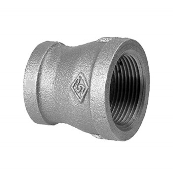 Malleable Reducing Coupling, Galvanized - 1-1/2" x 1-1/4"